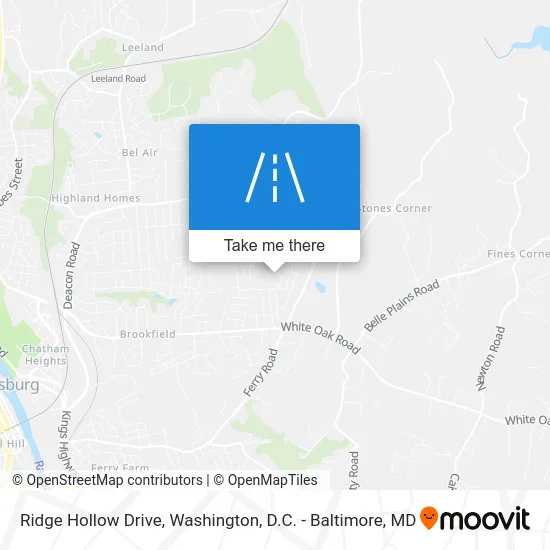 Ridge Hollow Drive map