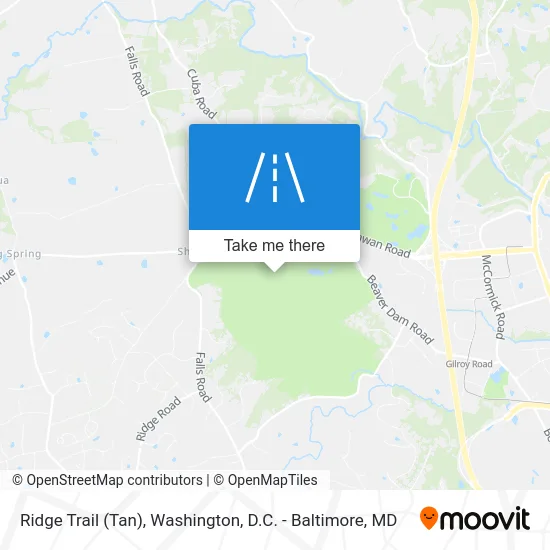 Ridge Trail (Tan) map