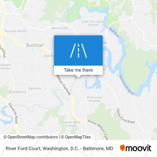 River Ford Court map