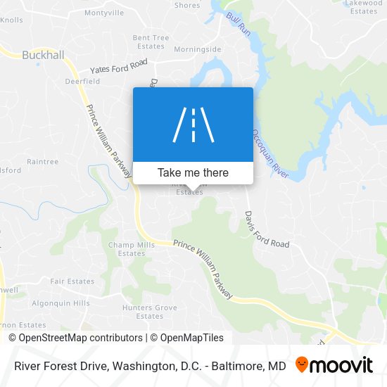 River Forest Drive map