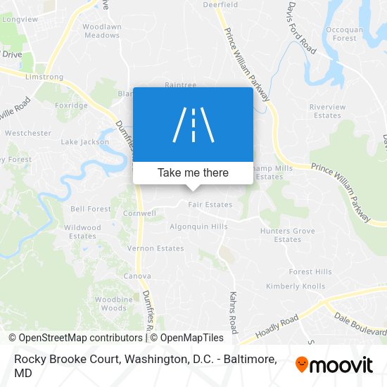 Rocky Brooke Court map