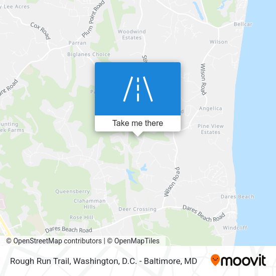 Rough Run Trail map