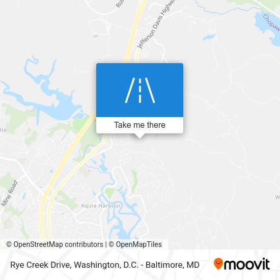 Rye Creek Drive map