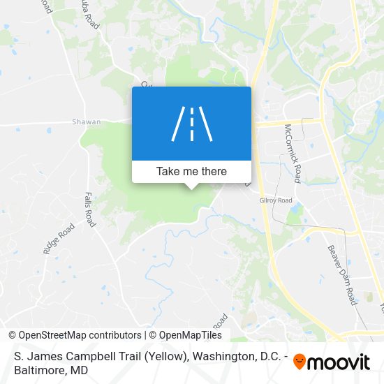 S. James Campbell Trail (Yellow) map