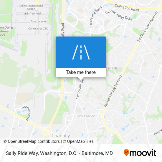 Sally Ride Way map