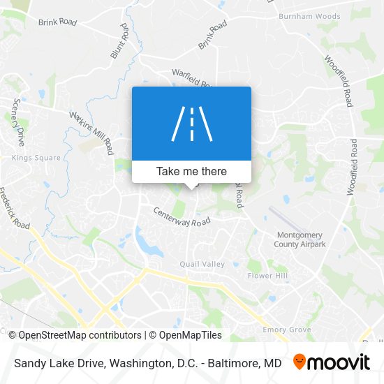 Sandy Lake Drive map