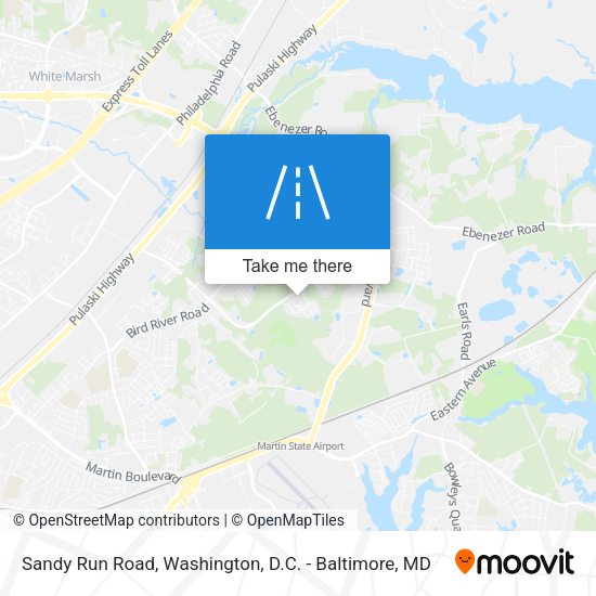 Sandy Run Road map