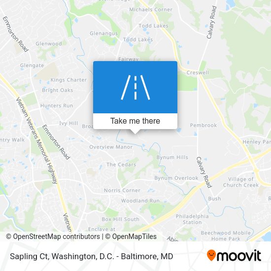 Sapling Ct map