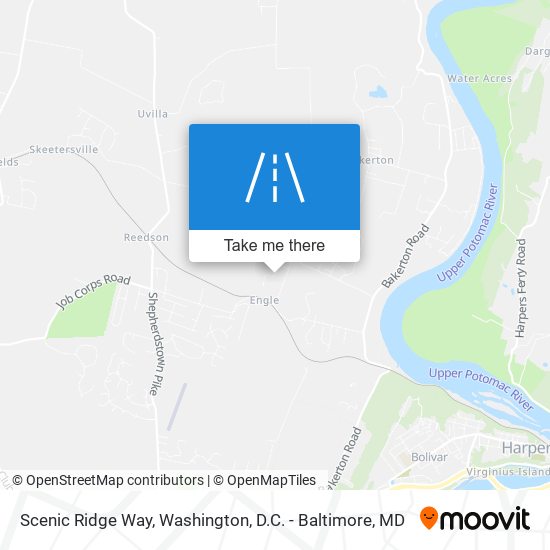 Scenic Ridge Way map