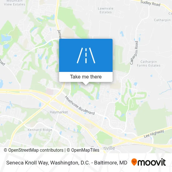 Seneca Knoll Way map