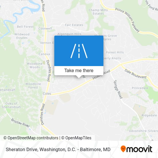 Sheraton Drive map