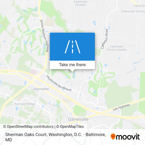 Sherman Oaks Court map