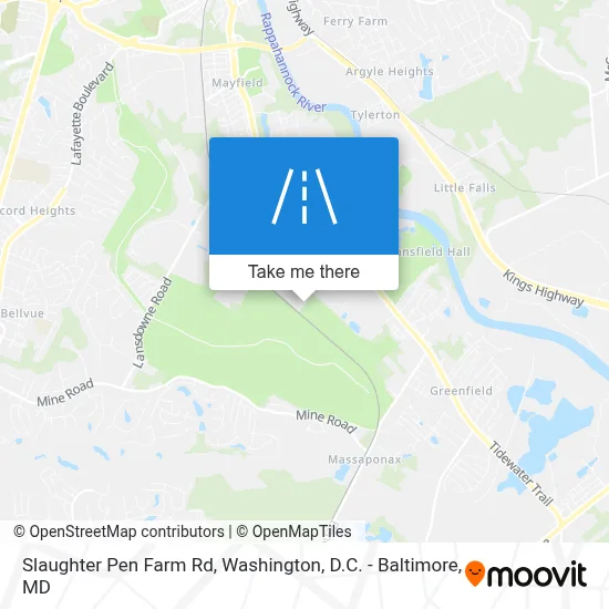 Slaughter Pen Farm Rd map
