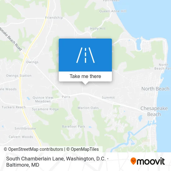 South Chamberlain Lane map