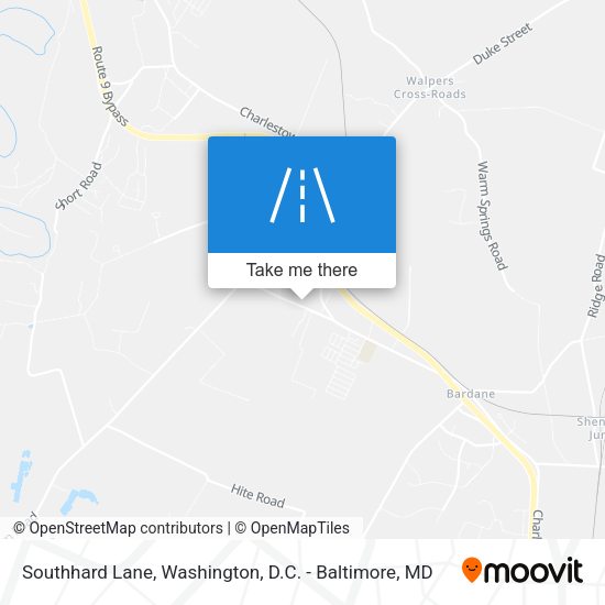 Southhard Lane map