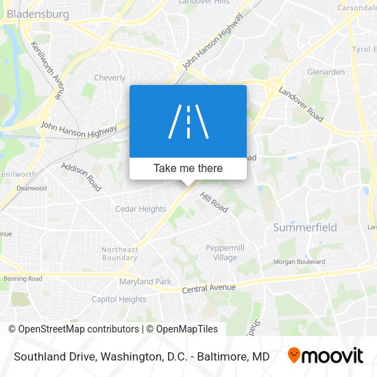 Southland Drive map