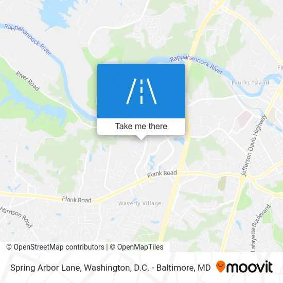 Spring Arbor Lane map