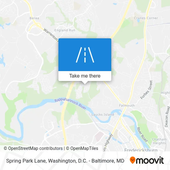 Spring Park Lane map