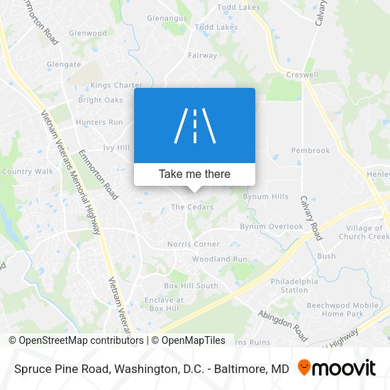 Mapa de Spruce Pine Road