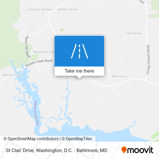 St Clair Drive map