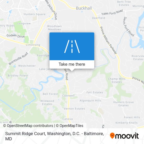 Mapa de Summit Ridge Court