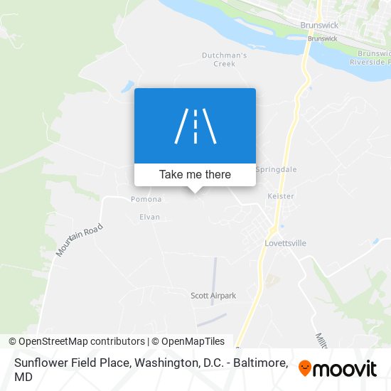 Sunflower Field Place map
