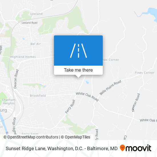 Mapa de Sunset Ridge Lane