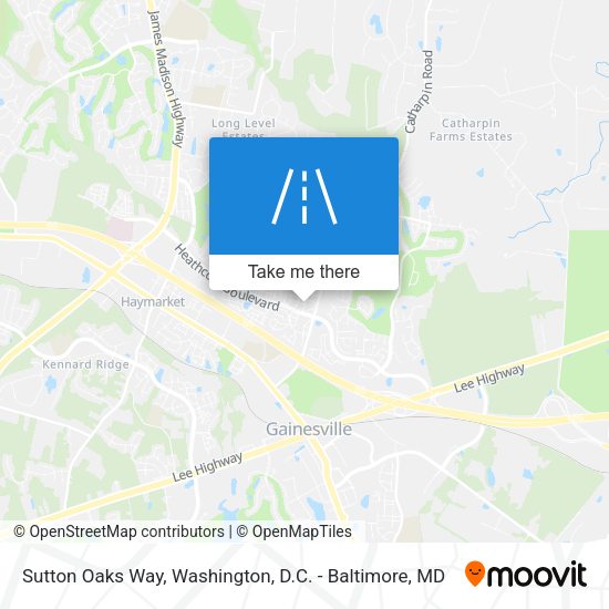 Sutton Oaks Way map