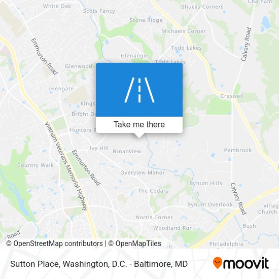 Sutton Place map