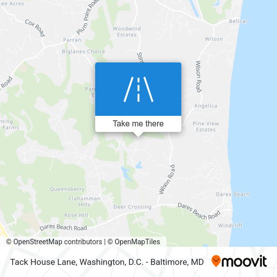 Tack House Lane map
