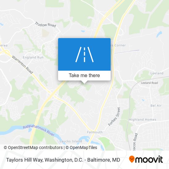 Taylors Hill Way map