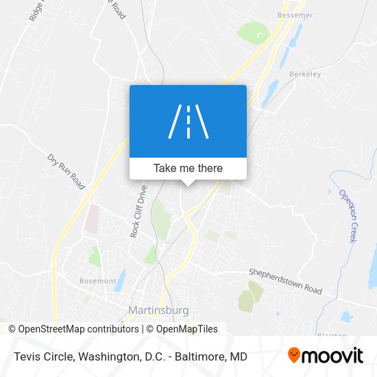 Tevis Circle map