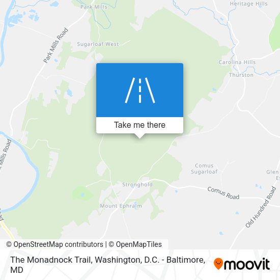 The Monadnock Trail map