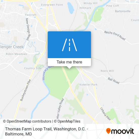 Thomas Farm Loop Trail map