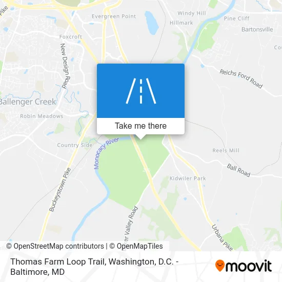 Thomas Farm Loop Trail map