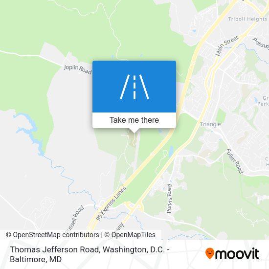 Mapa de Thomas Jefferson Road
