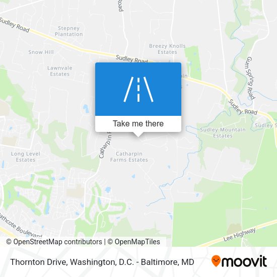 Mapa de Thornton Drive