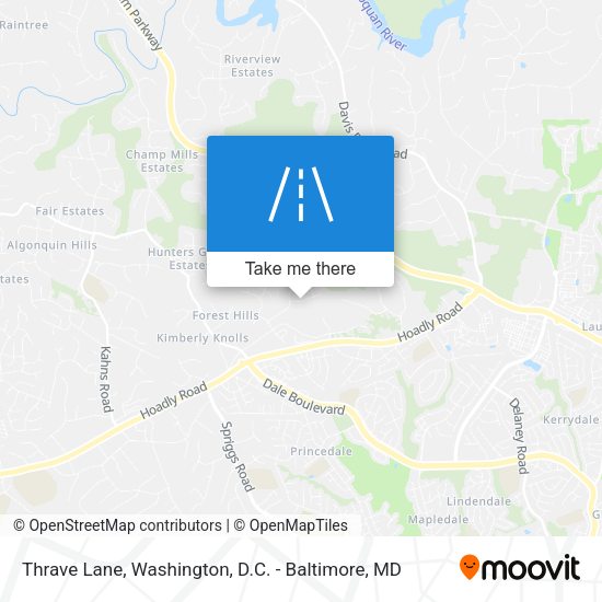 Thrave Lane map