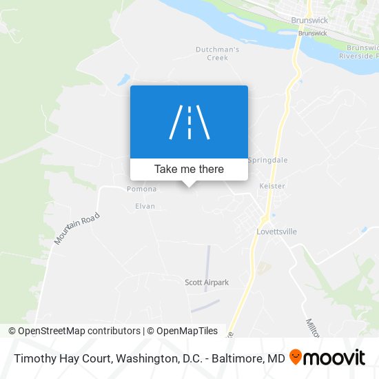 Timothy Hay Court map