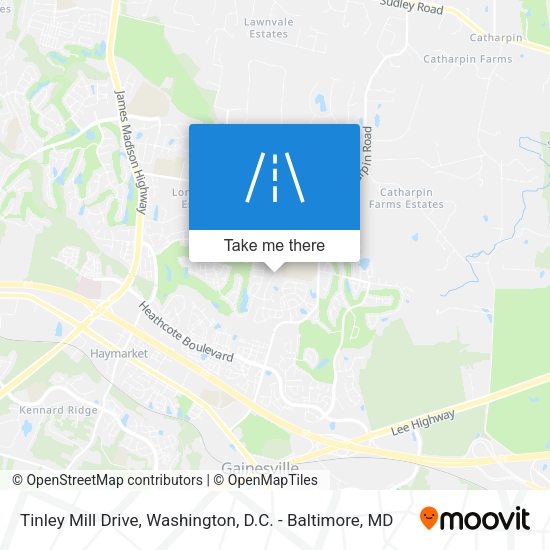 Tinley Mill Drive map