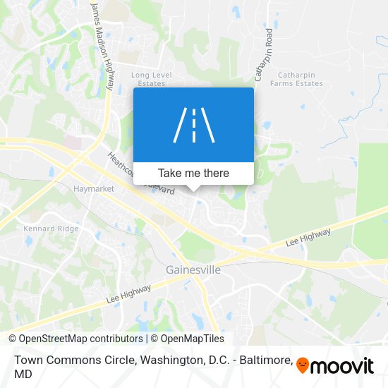Town Commons Circle map