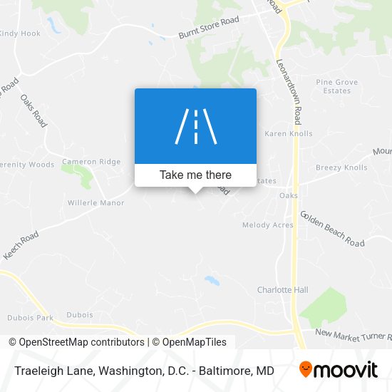 Traeleigh Lane map