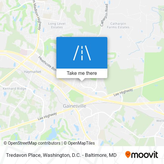 Mapa de Tredavon Place