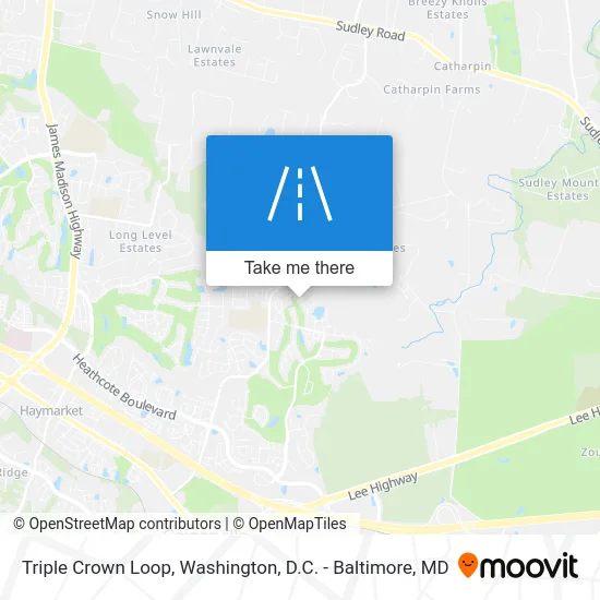 Triple Crown Loop map