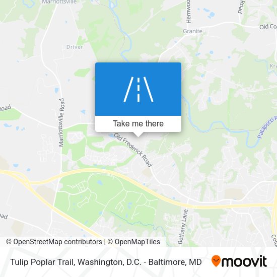 Mapa de Tulip Poplar Trail