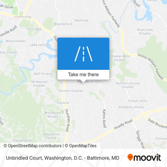 Unbridled Court map
