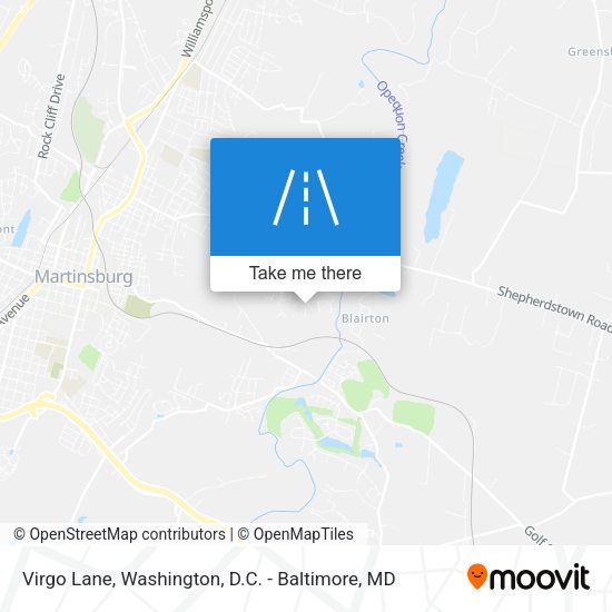 Mapa de Virgo Lane