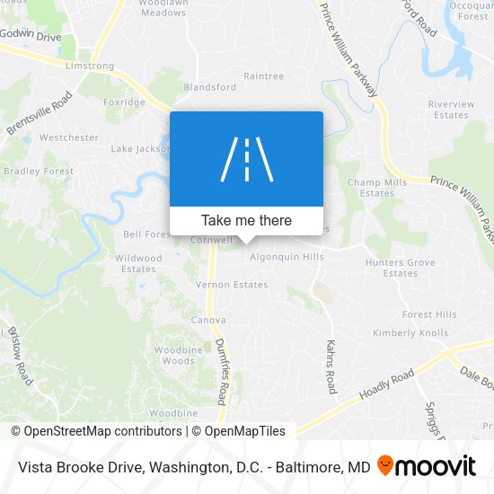 Vista Brooke Drive map