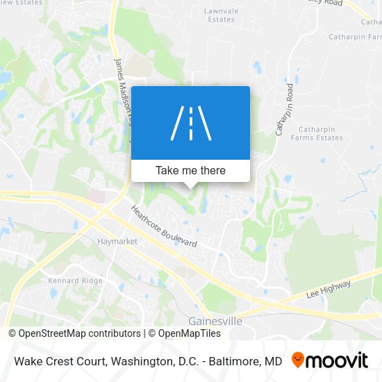 Wake Crest Court map