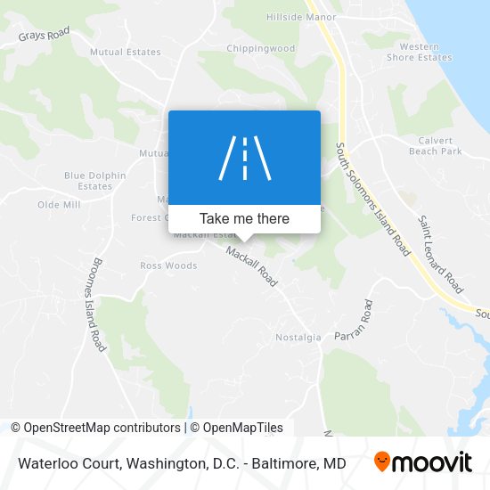 Mapa de Waterloo Court